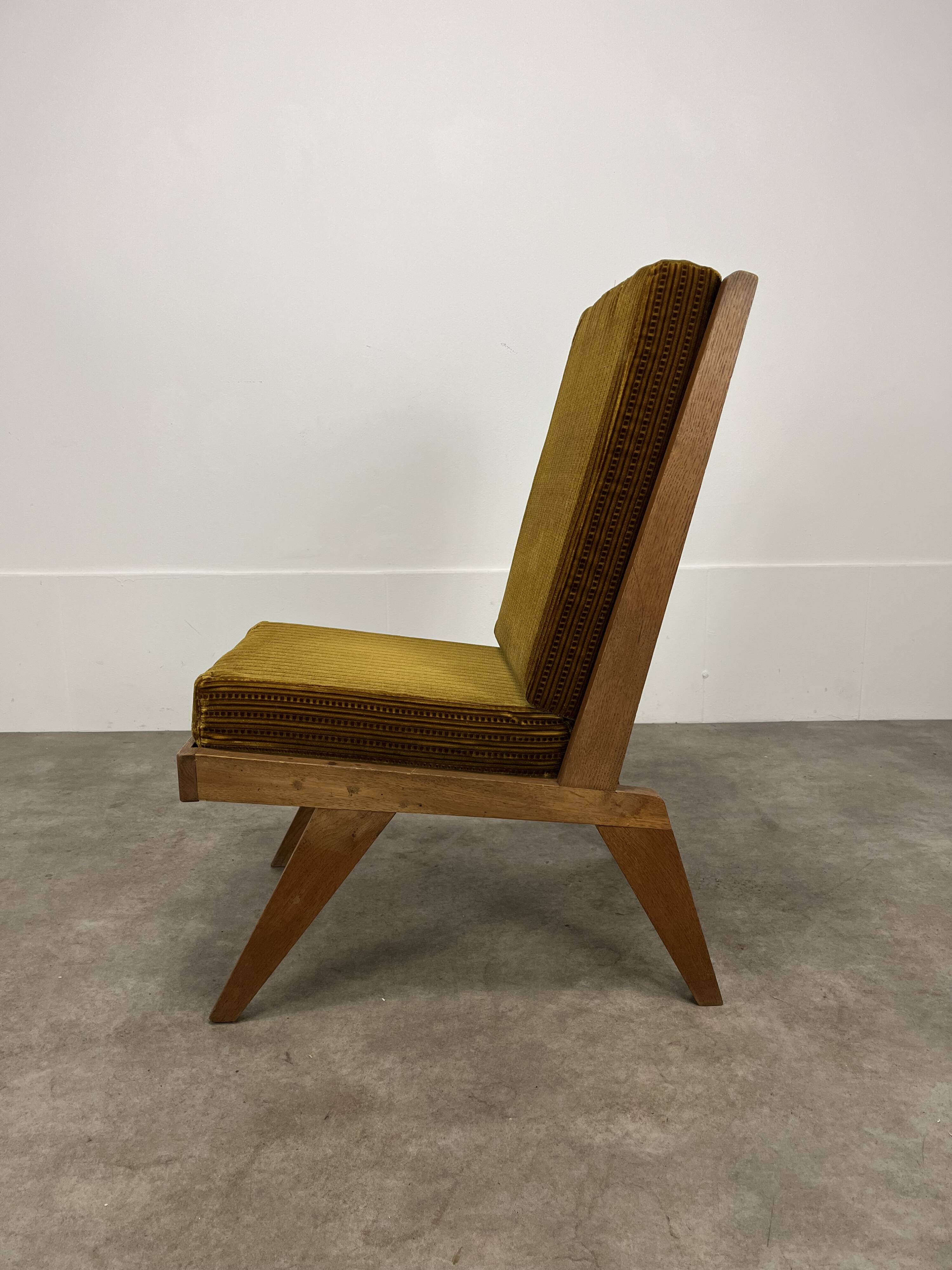 50s reconstruction armchair, wood