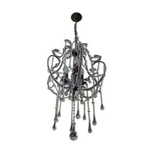 Lustre laiton et verre