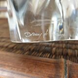 Crystal lamp signed Daum