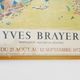 Original lithographic poster Galerie 65 - La Croisette Cannes By Yves Brayer 1972