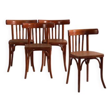 Antique bentwood chairs in Thonet style – Central Europe, circa 1930 – Set of 4 pieces #7