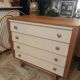 Vintage chest of drawers compass feet
