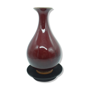 Vase Chine céramique sang de boeuf