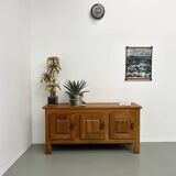 1950s Brutalist Sideboard in Solid Elm