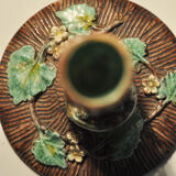 Pair of candlesticks in dabbling Thomas Sergeant