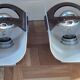 2 SPACE AGE wall lamp Futuristic design 1970 Reggiani Italy