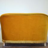 Vintage velvet sofa