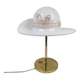 Table Lamp with Brass and Murano Glass, Italy 1970's