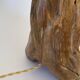 1950s wooden lamp, recent 2M fabric cable, tracing lampshade