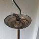 Opaline and chrome-plated metal globe pendant light – 1950s