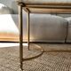 Brass and marble coffee table