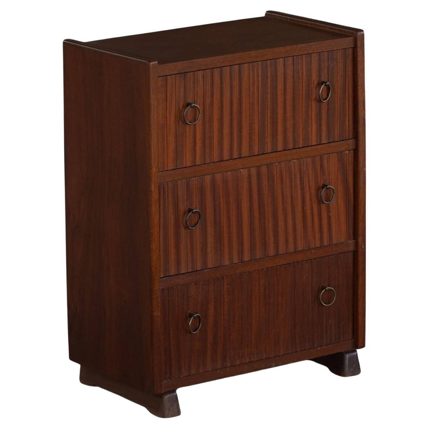 Modern Danish, Mahogany Commode, Frits Henningsen, 1940s