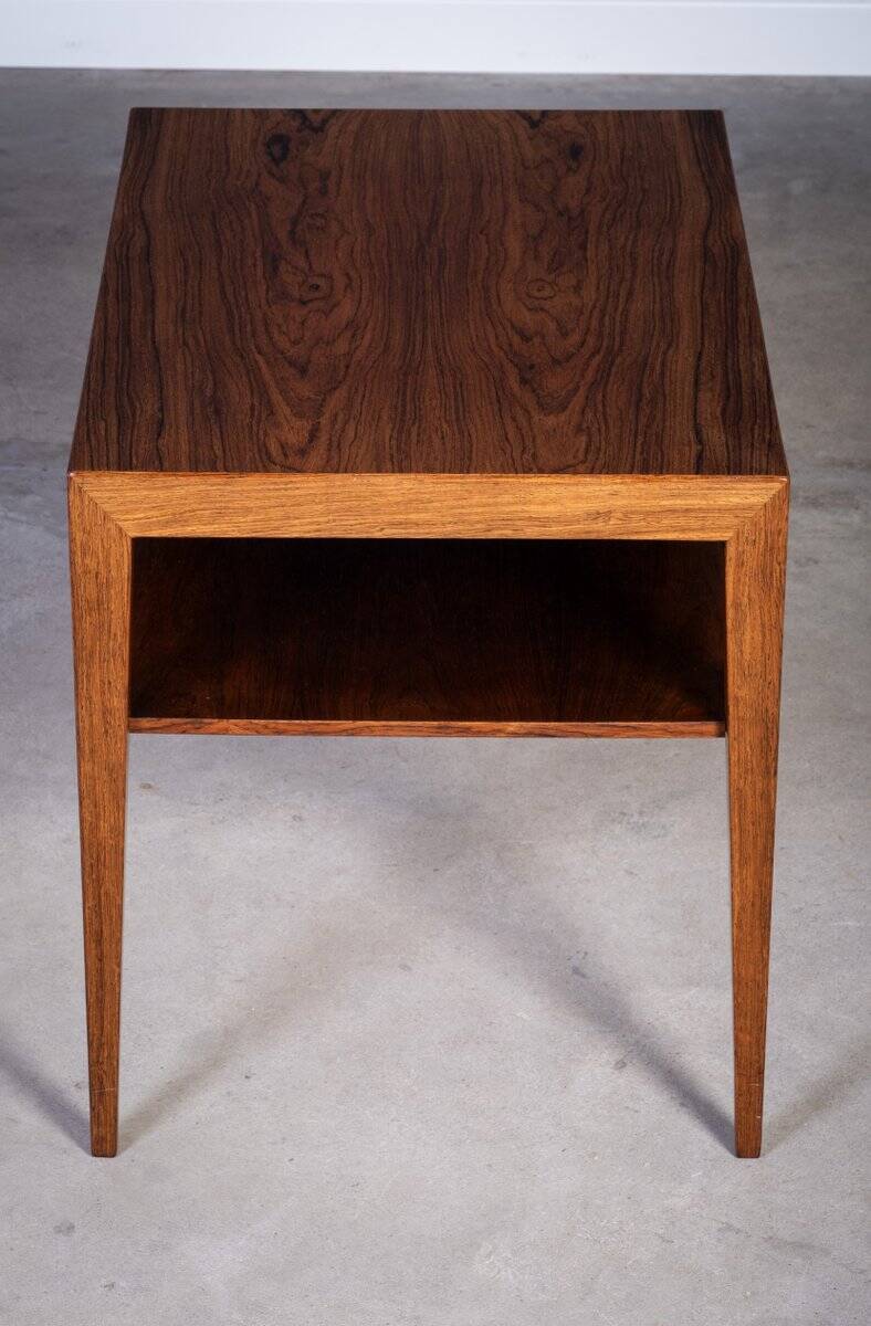 Side Table in Rosewood by Severin Hansen for Haslev Møbelfabrik, 1950s