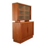 Vintage Danish design Dyrlund two-piece cabinet