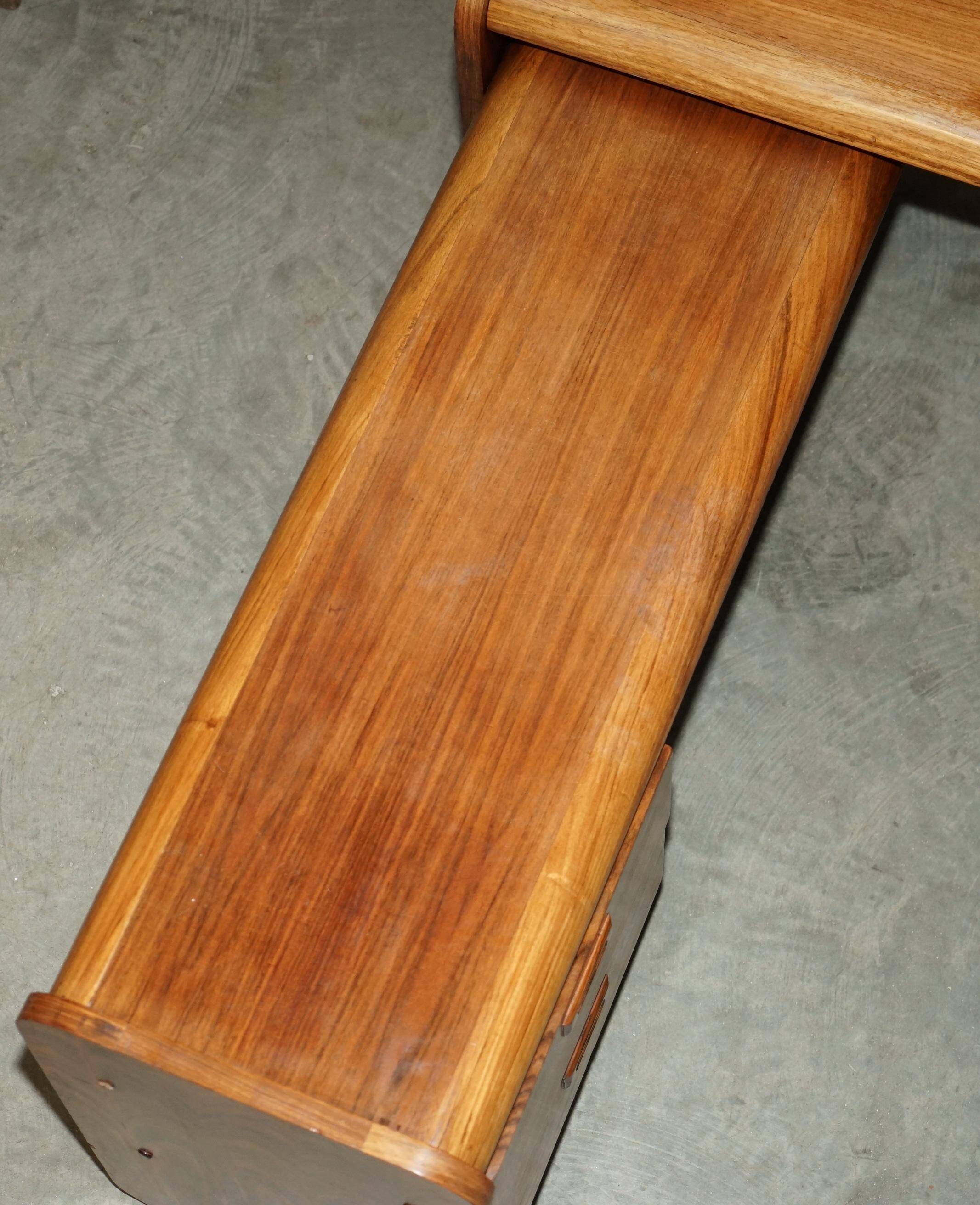 Left corner desk, Brazilian wood, mid-century Danish.