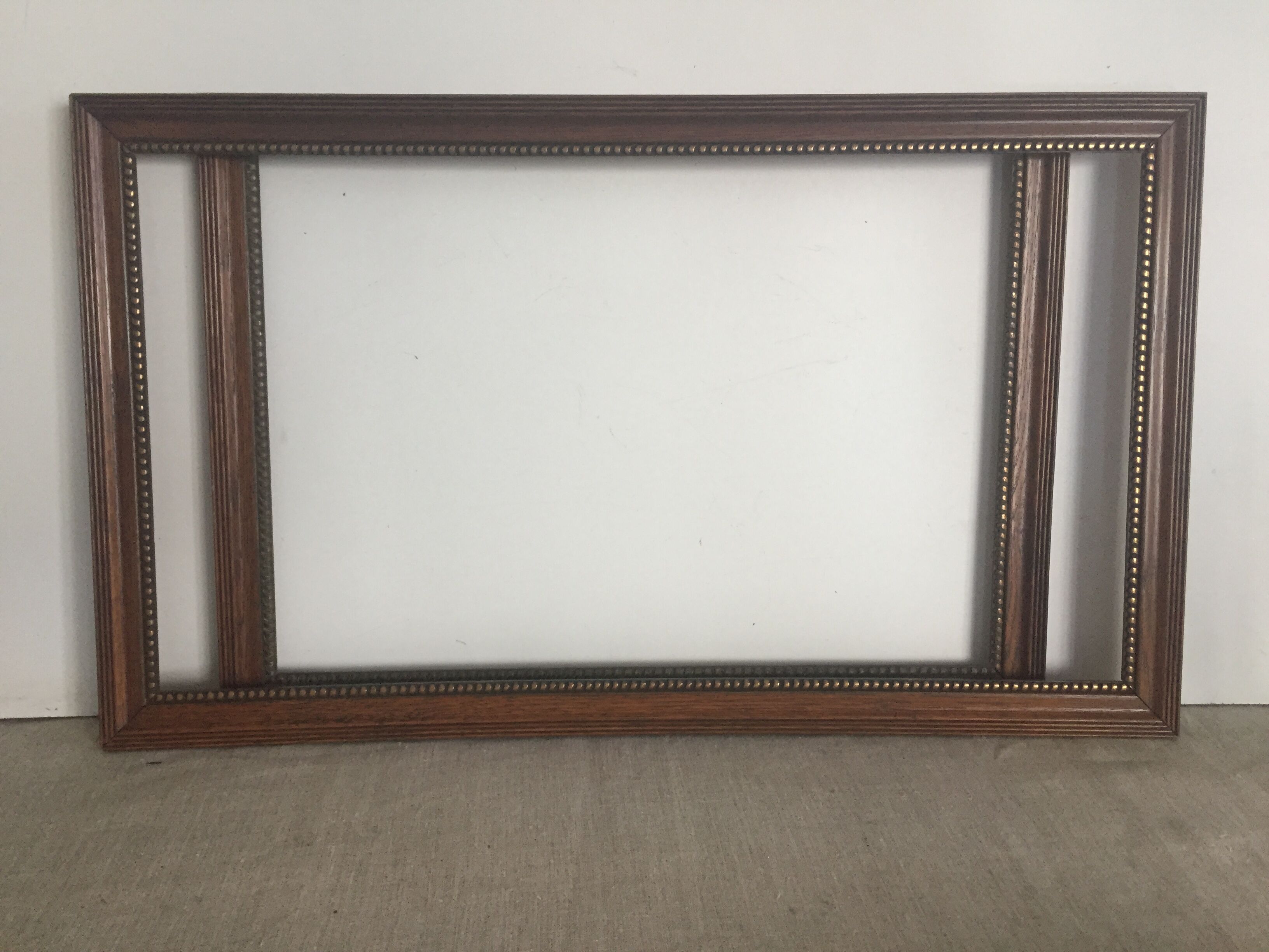 Two frames, beaded border