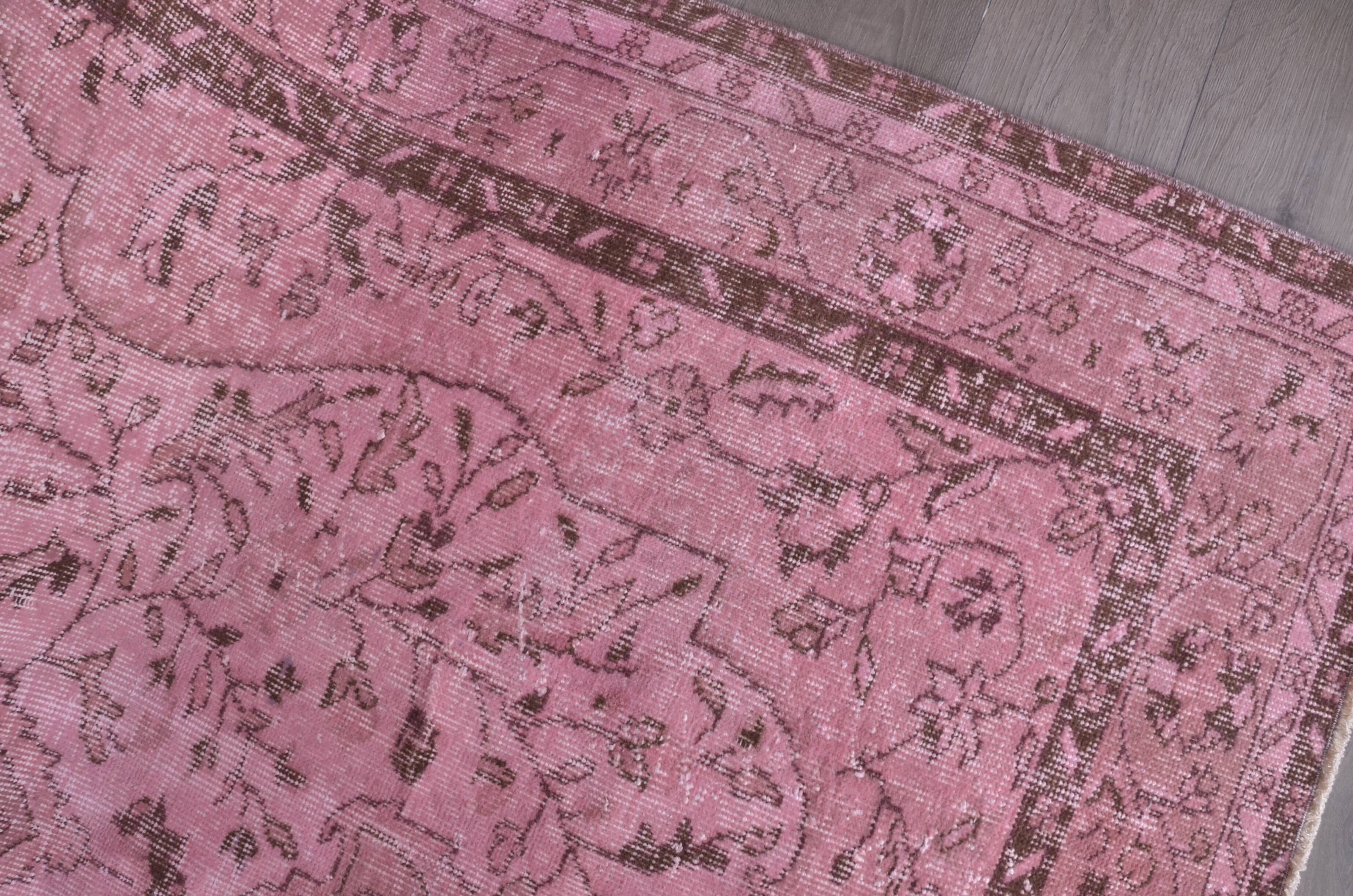 Pink Vintage Oushak Rug Sku2348