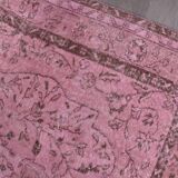 Pink Vintage Oushak Rug Sku2348