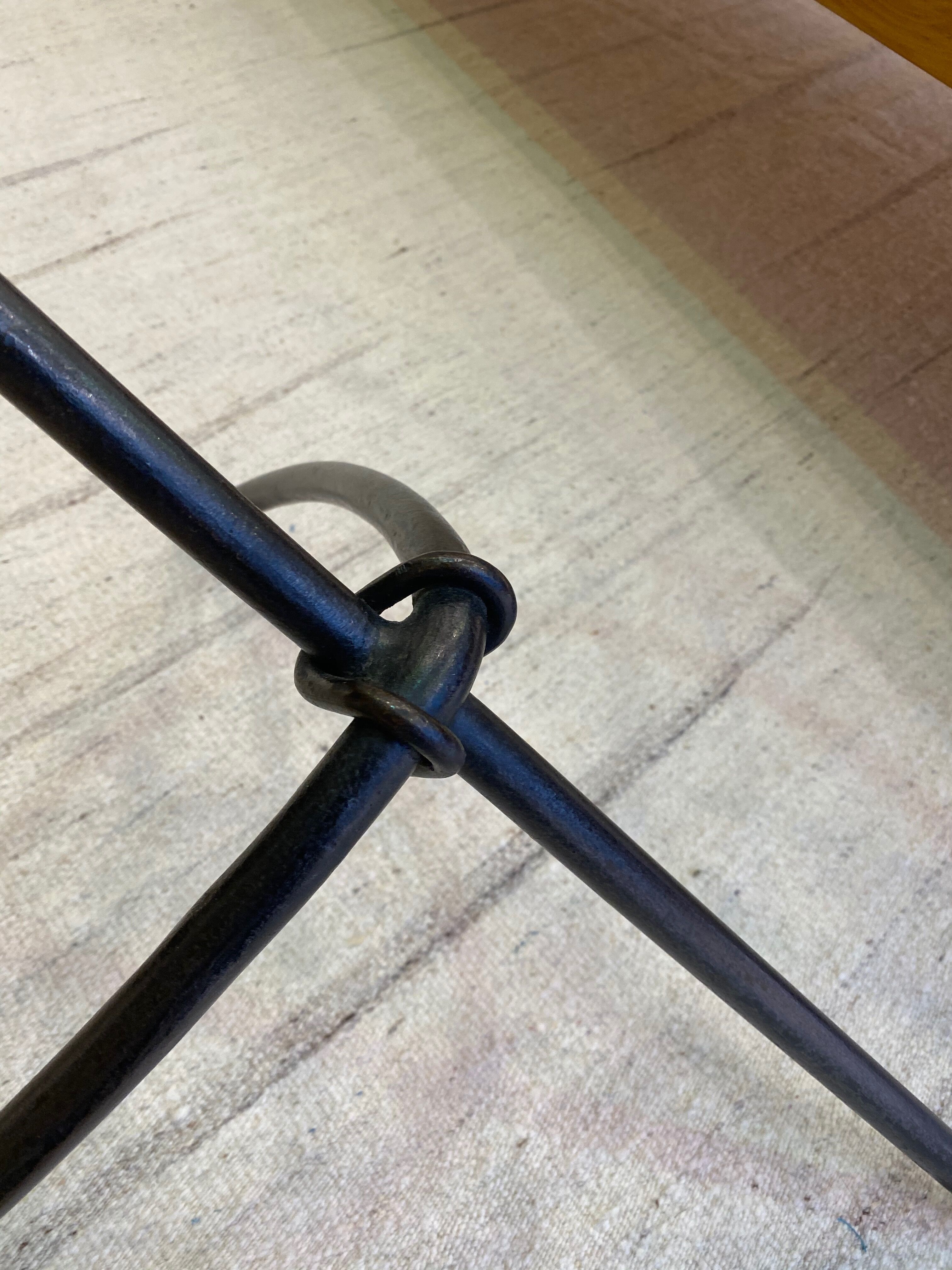 Wrought iron coffee table