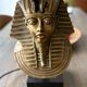 Pharaoh lamp 7 brass marble at Maison Jansen & Deknudt lighting