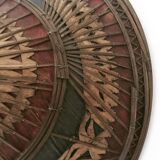 Asian straw and rattan hat