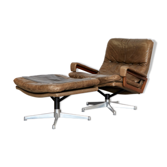 Chaise longue vintage par André Vandenbrouck pour Strässle