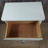 Wooden semainier, off-white