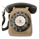 Téléphone à cadran vintage S63 bicolore