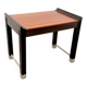 Side table in mahogany and stained oak, France 1980.