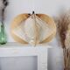 Suspension desing vintage bois et osier