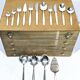 Georg jensen cutlery - cypress model - 133 pieces, sterling silver
