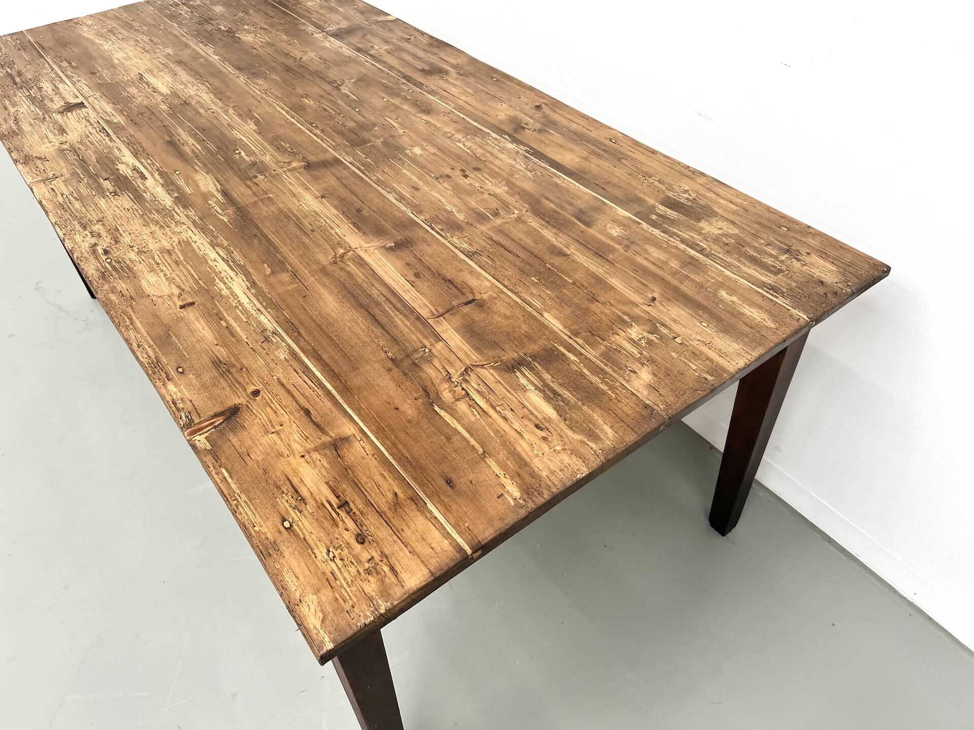 Table de ferme en pin, années 50
