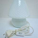 mushroom lamp vintage murano glass