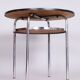 Small Czech Bauhaus Round Side Table in Chrome, 1930s