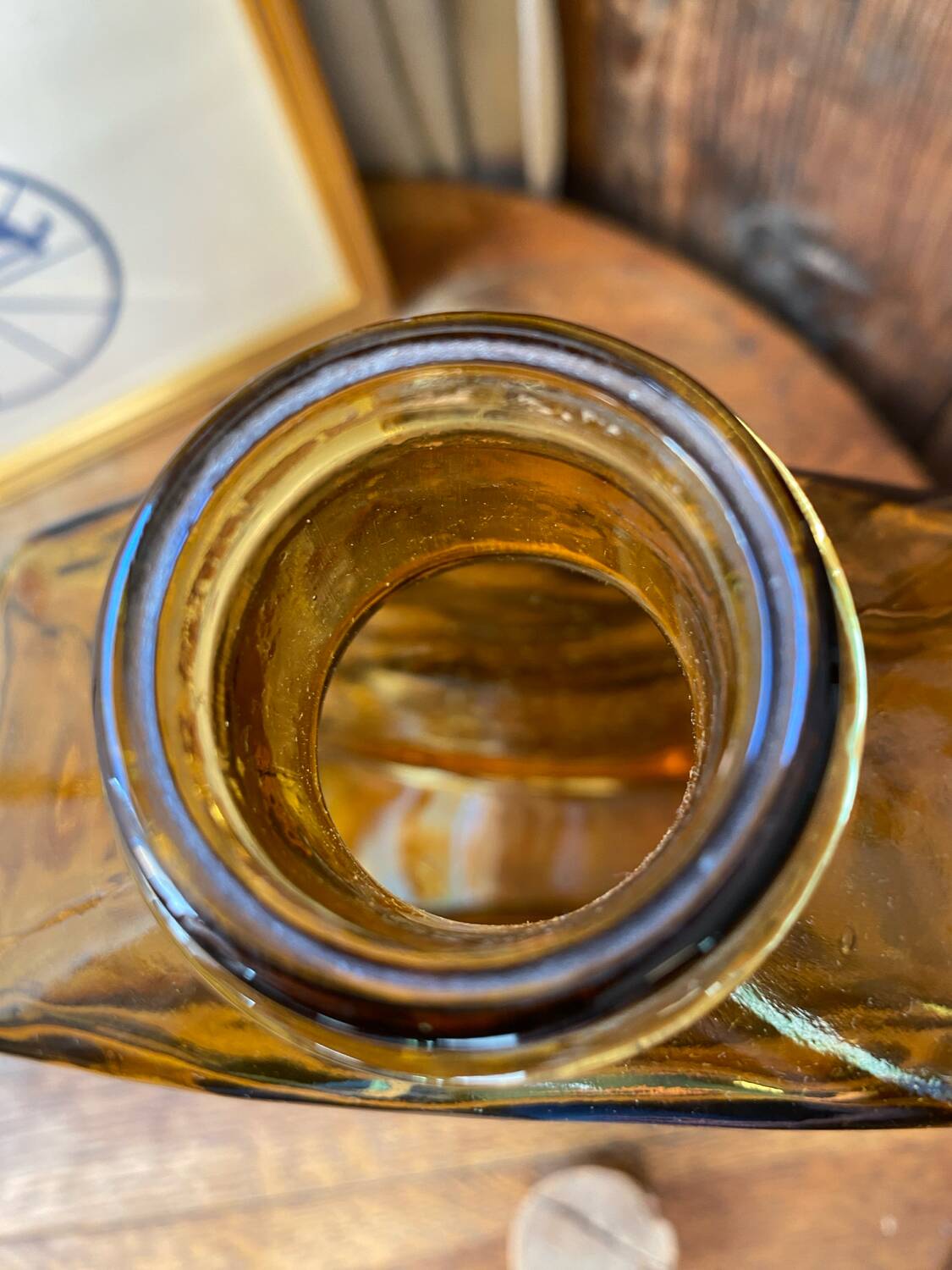 Bouteille / vase en verre d’art décorative design  Helen Tynell