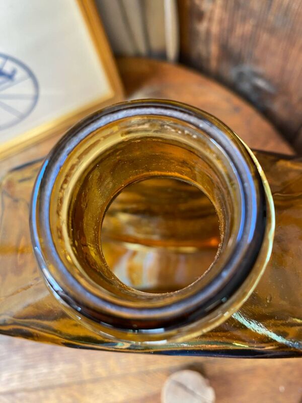 Bouteille / vase en verre d’art décorative design  Helen Tynell