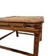 Vintage Turtle Color Bamboo Plant Table, mid century