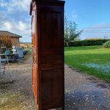 Armoire 19 ème en noyer 2 portes 2 tiroirs