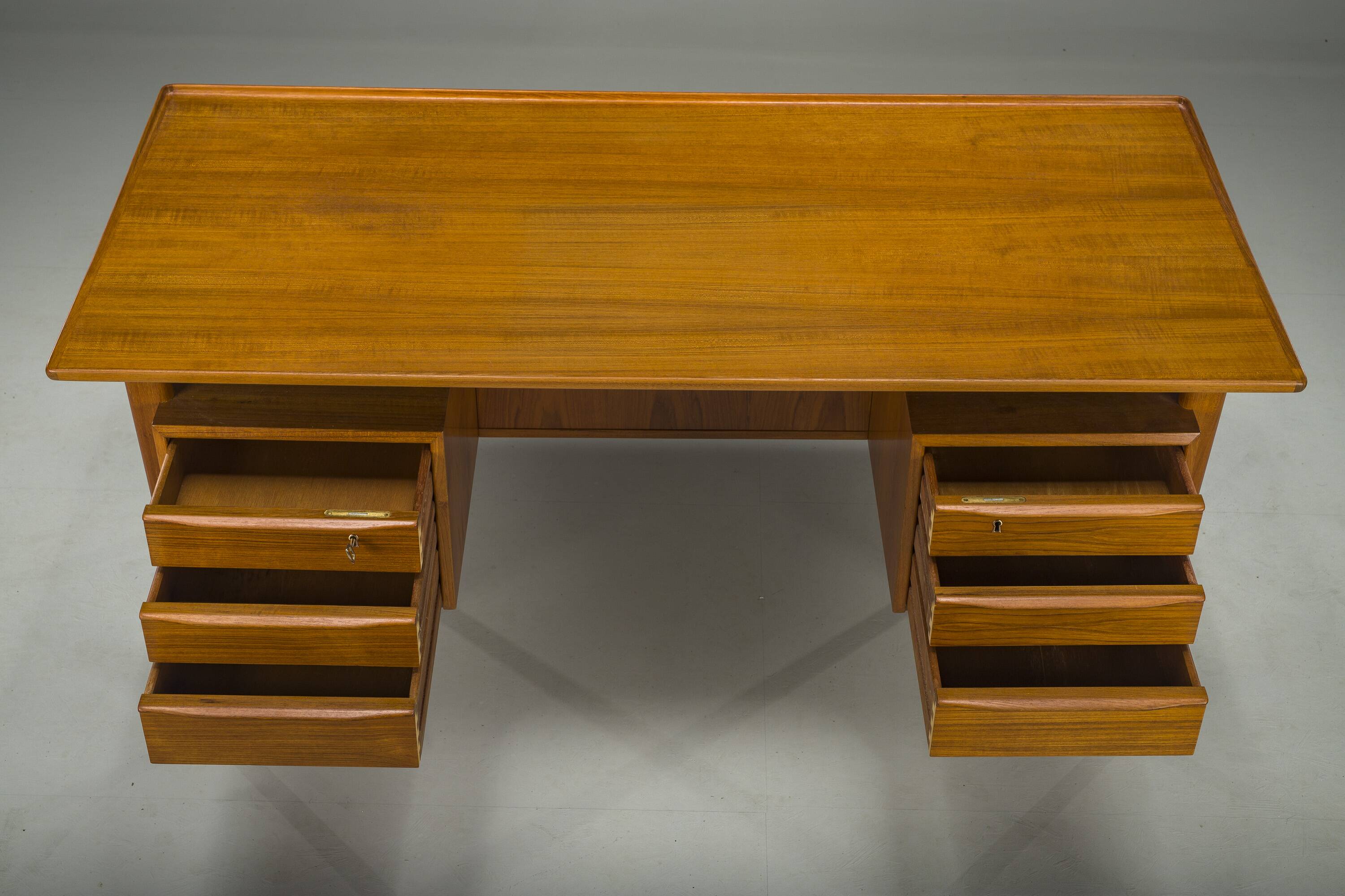 Danish Teak Desk by Peter Lovig Nielsen for Hedensted Mobelfabrik, 1964