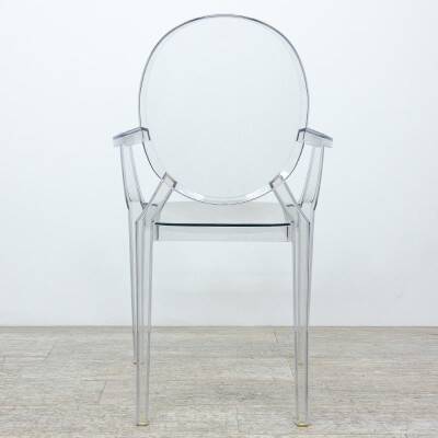 Louis Ghost transparent chair from Kartell.