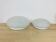 Pair of speckled glass ball wall lights from Vianne, half sphere
