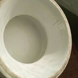 Geometric earthenware vase