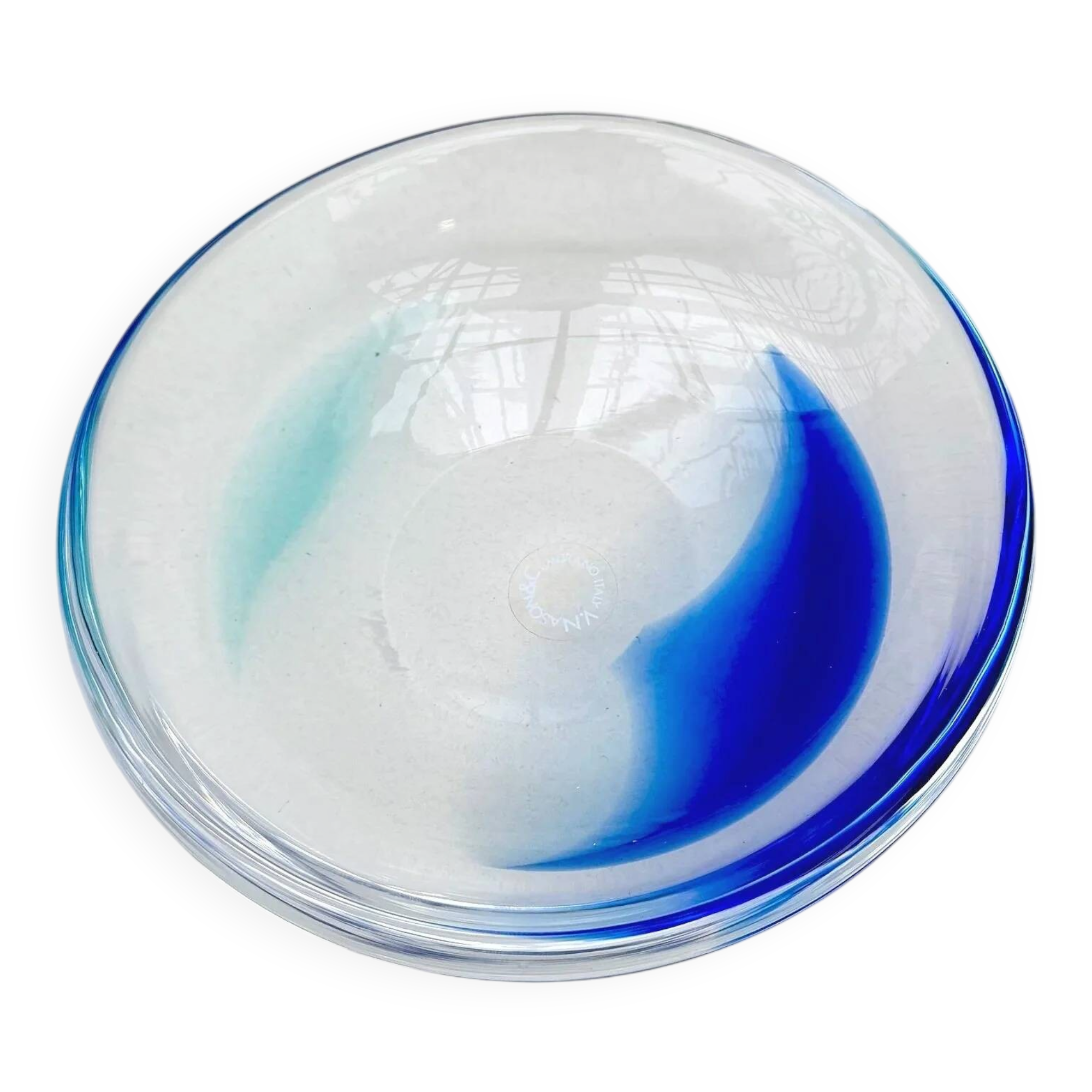 V. Nason & C. Murano blown glass trinket tray, Italy
