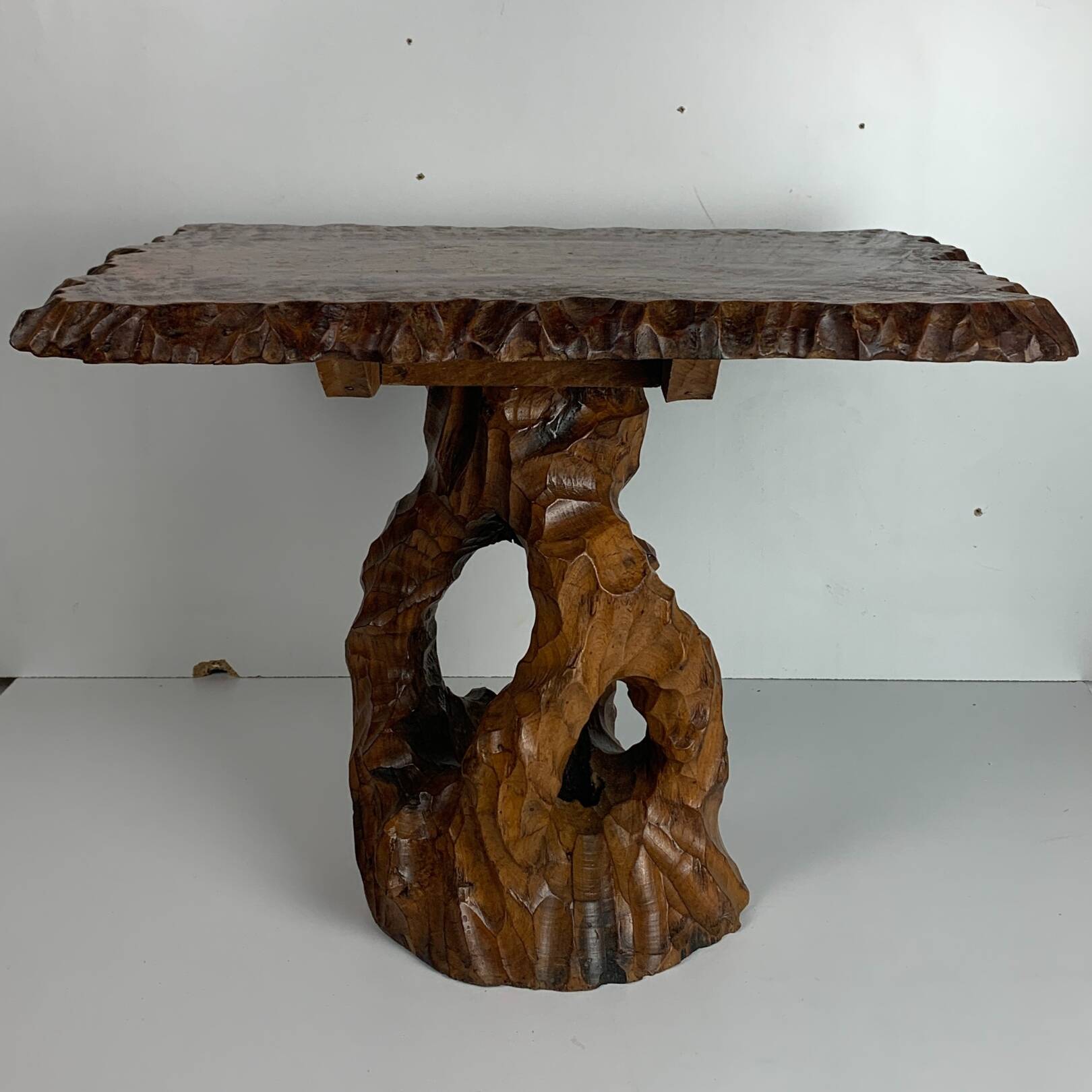 Biomorphic brutalist organic side table, Dutch 1960s