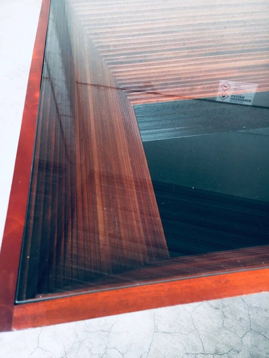 Postmodern Reverse Pyramid Coffee Table, 1980s