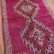 Purple vintage Moroccan Rug 116 x 234 cm, Berber Wool Rug Handmade, Old Rug