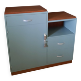 Vintage asymmetrical sideboard, 50s/60s