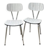 Paire chaises formica vintage