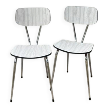 Pair of Vintage Formica Chairs