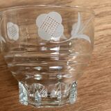 6 silkscreened vintage glasses